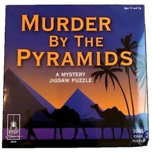 Murder By The Pyramids Mystery Jigsaw Puzzle. 1000 Pieces. Solve the Mystery!